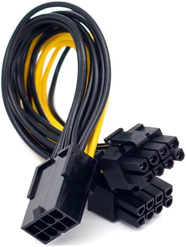 Alt view image 2 of 6 - 4pcs 20cm PCI-E 8 Pin to Dual 8(6 2) Pin PCI Express 8Pin PCIE Power Splitter Cable for VGA GPU Graphic Video Card Adapter