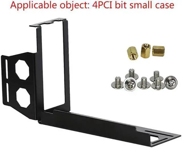 Alt view image 5 of 6 - DIY Metal Graphics Cards Vertical Bracket Riser PCI Express Stent Mount Stand Holder For PC Case Displays VGA Graphics Card