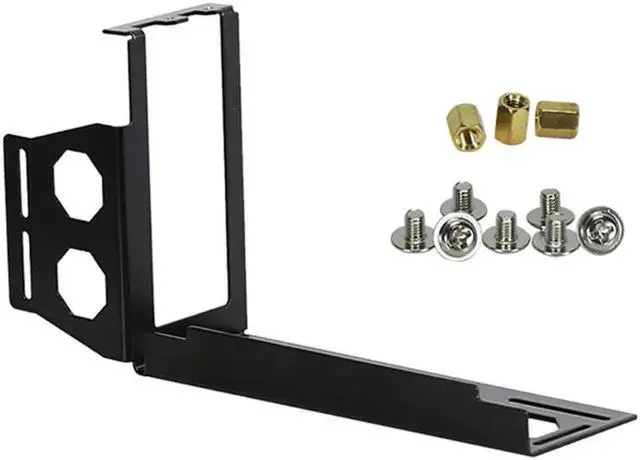 Alt view image 2 of 6 - DIY Metal Graphics Cards Vertical Bracket Riser PCI Express Stent Mount Stand Holder For PC Case Displays VGA Graphics Card