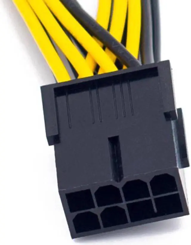 Alt view image 5 of 6 - 5Pcs PCI-Express PCIE 8 Pin to Dual 8 (6+2) Pin VGA Graphic Video Card GPU Adapter Power Supply Splitter Cable 20cm