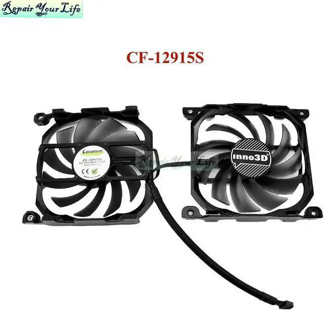 Alt view image 4 of 6 - DC 12V Computer PC Graphics Card Fan Cooler For INNO3D GTX 650 GTX650ti 660 660ti CF-12915S 85mm 95mm GPU VGA Cooling Fans New