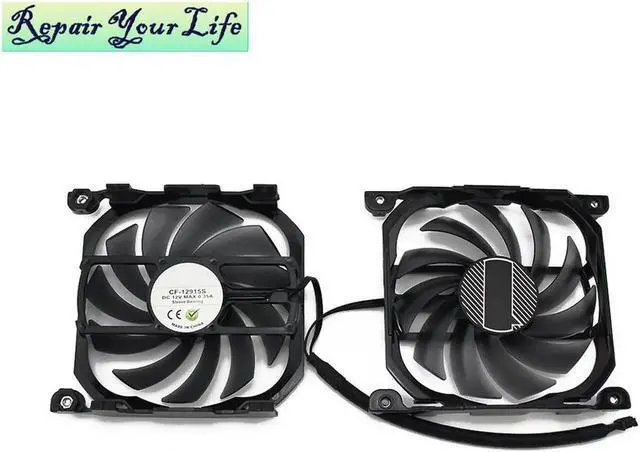 Alt view image 2 of 6 - DC 12V Computer PC Graphics Card Fan Cooler For INNO3D GTX 650 GTX650ti 660 660ti CF-12915S 85mm 95mm GPU VGA Cooling Fans New