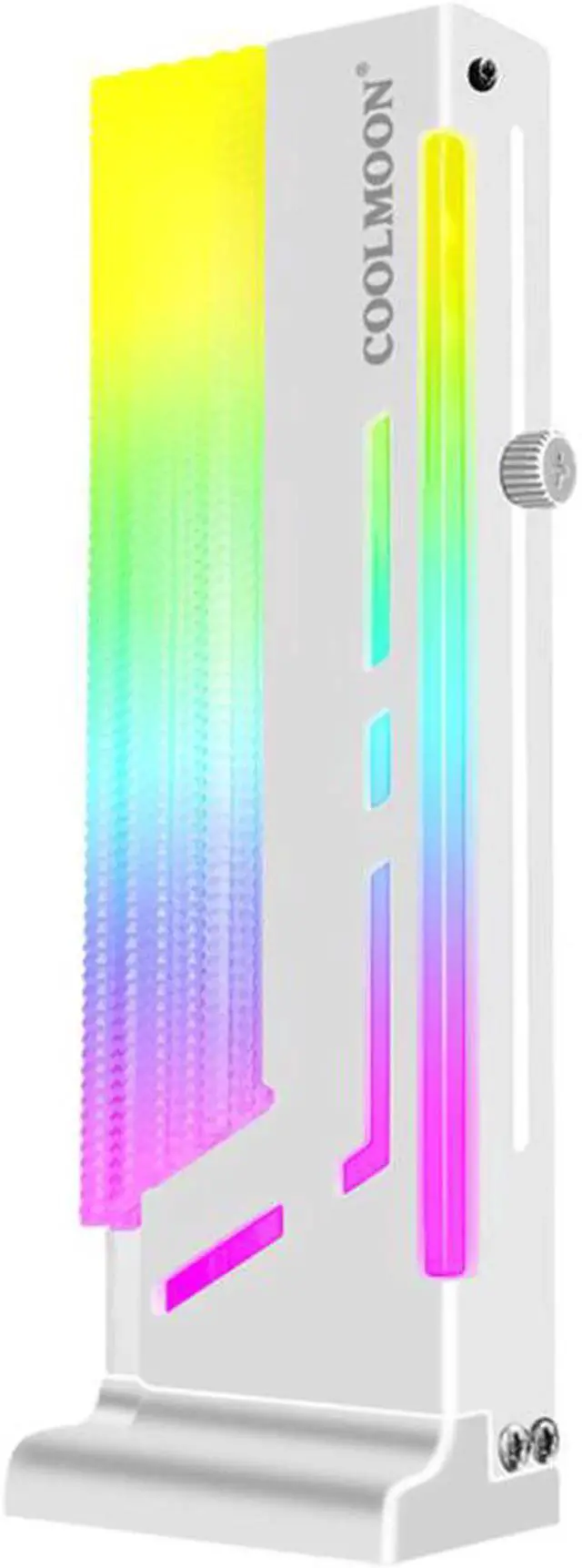Alt view image 4 of 6 - COOLMOON Vertical Graphics Card Bracket 5V AURA SYNC ARGB Jack Graphics Bracket GPU Holder Video Card Stand CM-GH2