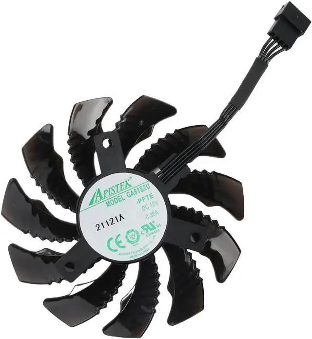Alt view image 4 of 6 - Original 78MM Cooler Fan Replacement For Gigabyte GeForce RTX 2060 2060S SUPER 2070 GAMING OC Graphics Video Card Cooling