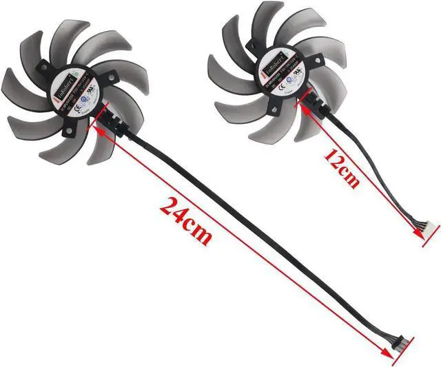 Alt view image 5 of 6 - 85mm FDC10H12S9-C 0.35AMP RTX2060 RTX2070 GPU Cooling Fan For Gainward Geforce RTX 2060 2070 SUPER Ghost Graphics Card Cooler