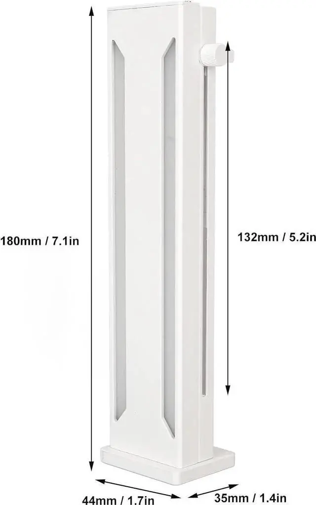 Alt view image 4 of 6 - RGB GPU Support Bracket, Magnetic Base Graphics Card GPU Brace Support, Slidable 5V 3 Pin GPU Stand Colorful Video Card Holder Bracket (White)