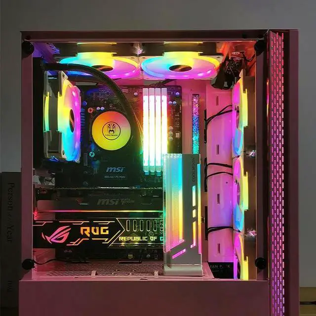 Alt view image 6 of 6 - Coolmoon GPU Graphics Card Bracket Vertical 5V 3Pin ARGB Sync Colorful Video Card Holder VGA Support Chassis PC Accessories