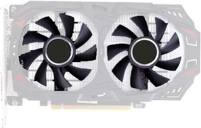 Alt view image 3 of 6 - Square Hole / Round Hole Graphics Card Cooler Fan For Colorful P106-100 GTX1060 960 950 NetChi Edition Graphics Card