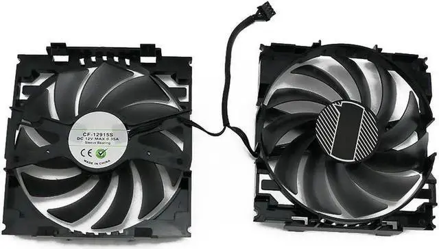 Alt view image 2 of 5 - 4pin CF-129215S GTX970 1060 GAMING OC Cooler Fan Replace for Inno3D GEFORCE GTX 960 970 X2 OC Video card Fan