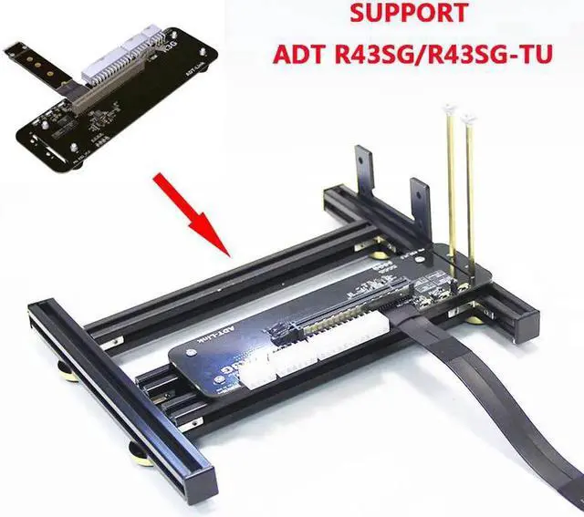 Main image of DIY external graphics card base Graphics card holder with power base for ATX SFX PSU aluminum frame support ADT R43SG/R43SG-TU
