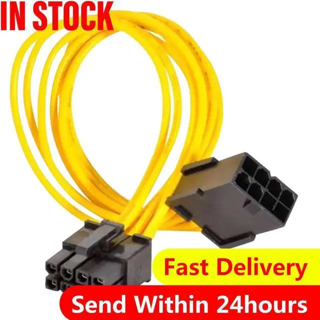 Main image of 8inch Molex 8-pin Pci Express To Pcie 8 Pin (6+2) Pc Motherboard Graphics Video Card Pci-e Gpu Vga Atx Psu Power Extension Cable