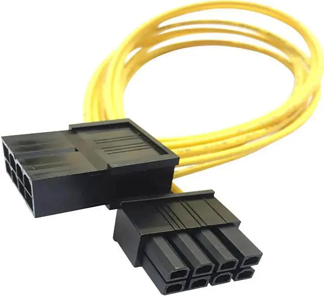 Alt view image 2 of 3 - 8inch Molex 8-pin Pci Express To Pcie 8 Pin (6+2) Pc Motherboard Graphics Video Card Pci-e Gpu Vga Atx Psu Power Extension Cable