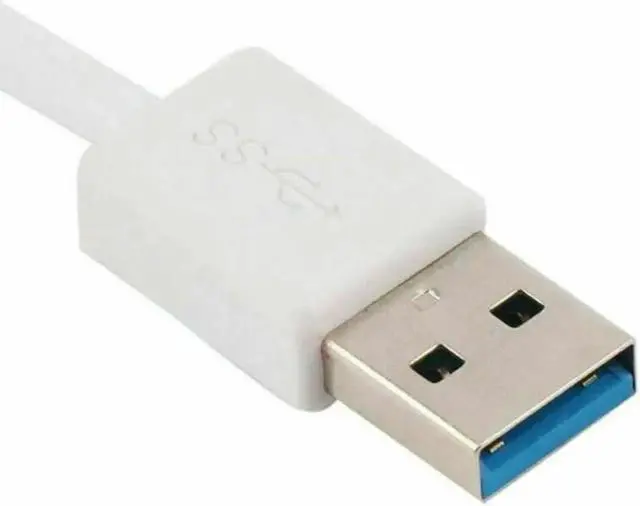 Alt view image 2 of 7 - Silver Aluminum 4 Port USB 3.0 Hub up to 5Gbps Super High Speed Data Transfer for MacBook Air, Mac Mini, iMac, Laptop, PC, USB Flash Drives and More