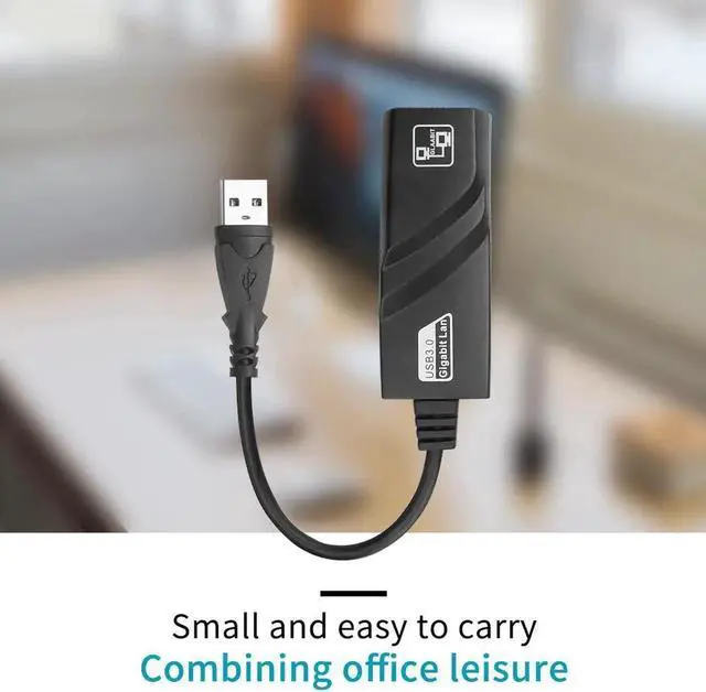 Alt view image 3 of 7 - 1000Mbps USB 3.0 to Gigabit Ethernet Adapter USB to RJ45 Network Card for Windows 10 PC Xiaomi Mi Box 3 S Nintend Switch