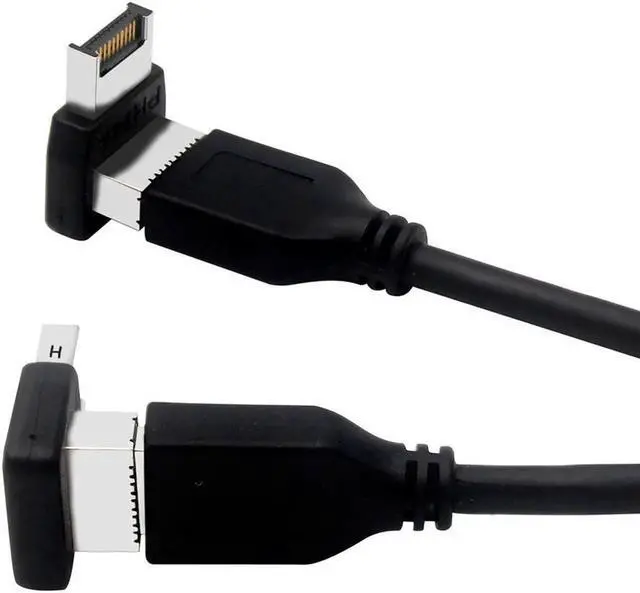 Alt view image 3 of 7 - Computer Motherboard Type-C USB3.1 Type-E 90 Degree Converter Computer Internal USB Header Adapter USB 3.1 Type-E 90 Degree Steering Elbow (2 PACK)