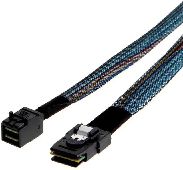 Alt view image 2 of 6 - Aomoproing Mini SAS SFF-8087 to Mini SAS HD SFF-8643 High-Speed Internal Server Cable (59.05, Inches)