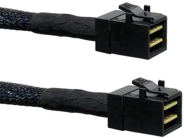 Main image of Aomoproing 2PCS Internal Mini SAS HD Cable, SFF-8643 to SFF-8643 Cable, 0.5M/1.6FT