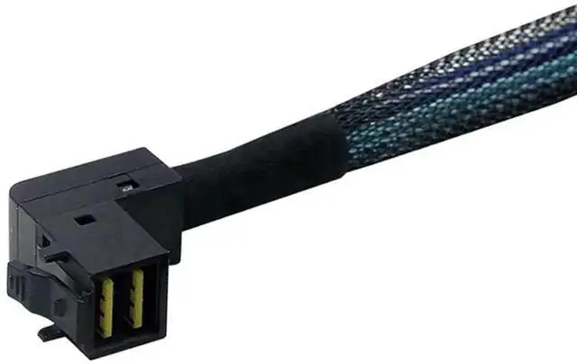 Alt view image 6 of 6 - Aomoproing Heretom 2PCS 36-pin Internal Mini-SAS SFF-8643 HD Right Angle to 36-pin Internal Mini-SAS HD Cable