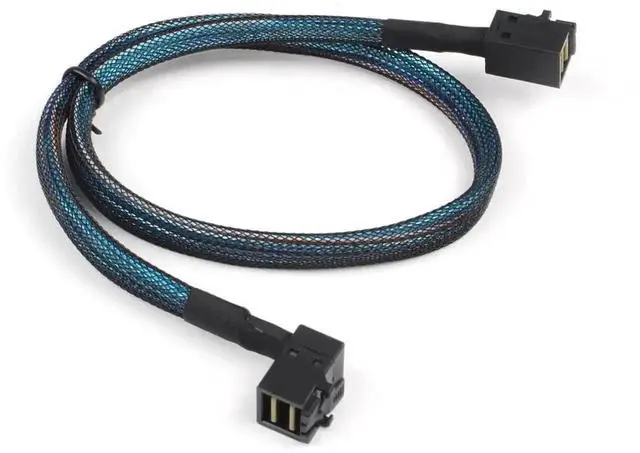 Main image of Aomoproing Heretom 2PCS 36-pin Internal Mini-SAS SFF-8643 HD Right Angle to 36-pin Internal Mini-SAS HD Cable