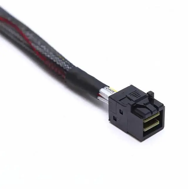 Alt view image 5 of 6 - Aomoproing 2 Pack Internal Mini SAS HD SFF-8643 to SFF-8643 Cable, Internal Mini SAS to Mini SAS Cable, 12Gbps, Compatible with RAID or PCI Express Controller(3.3FT/1M)