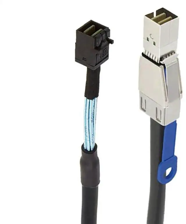 Alt view image 2 of 5 - Aomoproing Mini SAS HD Cable with IC SFF-8644 to SFF-8643 12Gbps High-Speed Server Interconnect, 28AWG Copper Wire (0.5m)