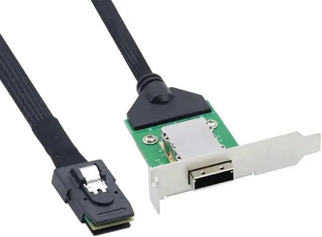 Main image of Aomoproing Mini SAS HD SFF-8087 to SFF-8088 Internal External Converter Cable, 28AWG Copper High-Speed Harness, 6Gbps Data Transfer (1m/39.37in)