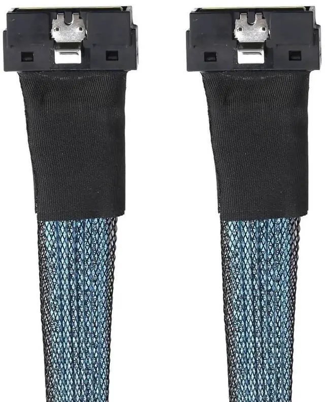 Alt view image 2 of 6 - Aomoproing PCIe SlimSAS LP Low Profile SFF-8654 8i 74P to LP 8X High Speed Internal Cable \u2013 24Gbps 85m 30AWG Server Data Harness (1m/39.37in)