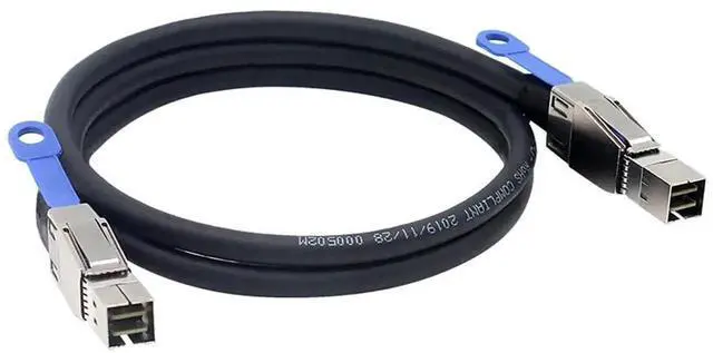 Alt view image 4 of 5 - Aomoproing Mini SAS HD SFF-8644 to Mini SAS SFF-8644 Cable with IC \u2013 High Speed Server Aggregation Cable, 12Gbps, 28AWG, Low-Loss Flat Interface (3M)