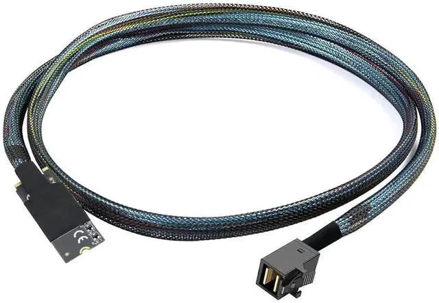 Alt view image 5 of 6 - Aomoproing M.2 (M-Key) to SAS SFF-8643 HD Cable,High-Speed Plug and Play Server Data Cable Compatible with RAID Controller, U.2 NVMe SSD, Storage Expansion (0.5M/19.68in)