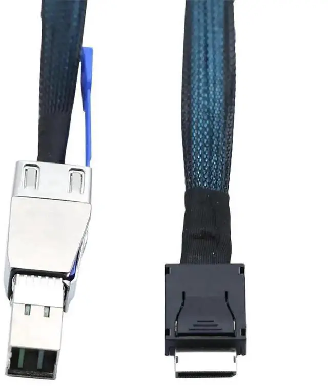 Alt view image 5 of 5 - Aomoproing 4i SFF-8611 to SAS SFF-HD 8644 4i Cable, 12Gbps High-Speed Server Data Cable Compatible with RAID Controller, Workstation, Storage Expansion (0.5M/19.68in)