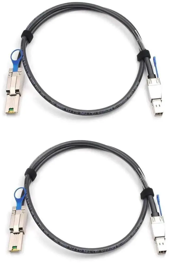 Alt view image 6 of 7 - Aomoproing 2PCS External HD Mini SAS SFF-8644 to SFF-8088 1m 3.3FT Cable