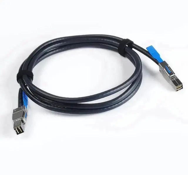 Alt view image 5 of 6 - Aomoproing 2PCS 12G External Mini SAS HD SFF-8644 to SFF-8644 Cable, 2-m(6.6ft)