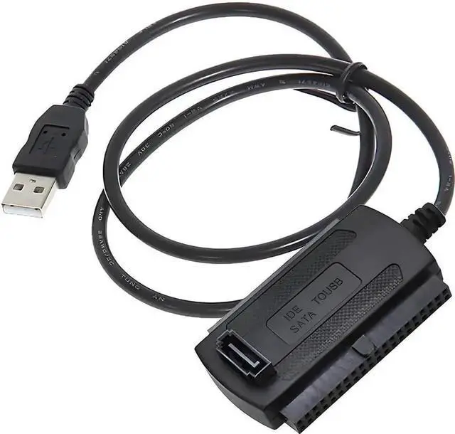 Alt view image 2 of 6 - Aomoproing 3xy USB 2.0 to IDE SATA Adapter Serial IDE Parallel Hard Drive Reader 480Mbps to Optical Drive with Power Adapter for Universal 2.5in 3.5in IDE HDD SSD (3XY)