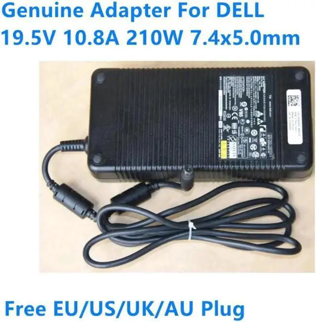 Alt view image 2 of 2 - Aomoproing 19.5V 10.8A 210W DA210PE1-00 D846D AC Adapter For DELL M17x M6700 M6500 M4500 E5500 E5510 Laptop Power Supply Charger