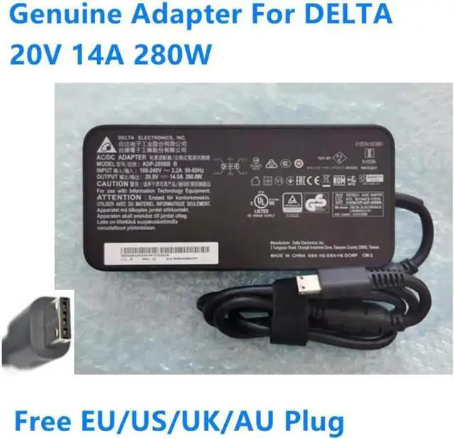 Main image of Aomoproing 20V 14A 280W DELTA ADP-280BB B AC Power Adapter For MSI GE66 GE76 GP76 Chicony A18-280P1A Laptop Power Supply Charger