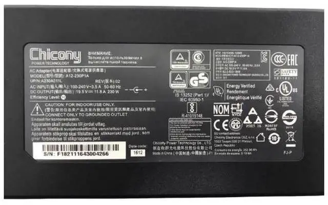 Alt view image 2 of 4 - Aomoproing 19.5V, 11.8A, 230W adapter