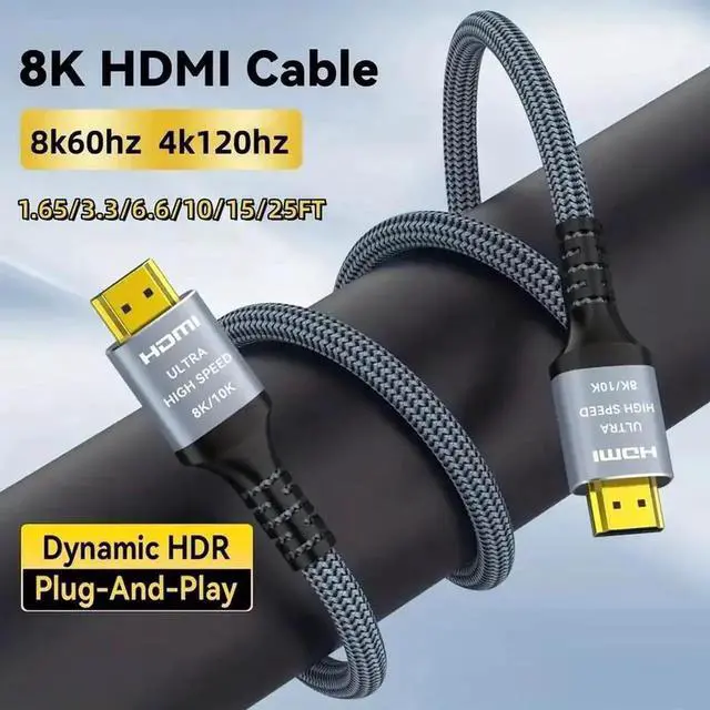Alt view image 3 of 6 - Aomoproing 8K HDMI 2.1 Cable(H133G) 0.5M