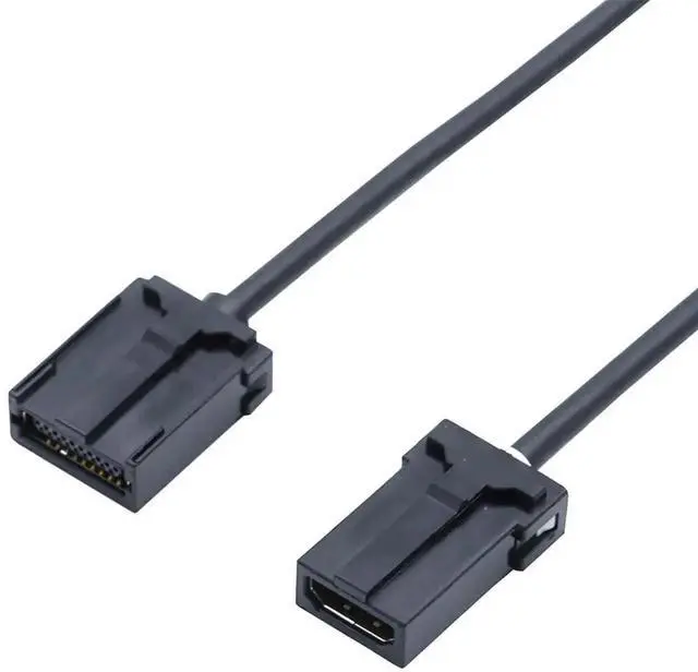 Alt view image 4 of 6 - Aomoproing High-Definition E Type Male 19P to AF Female 19P Car Audio Video Cable \u2013 Compatible with HDMI 1.4V, 30AWG 4K Ultra HD Anti-Vibration Connector, ABS Housing (3M)