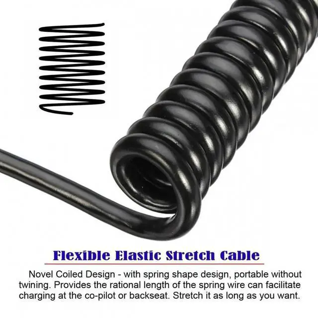 Alt view image 7 of 7 - Aomoproing 90 Degree Left Angled Mini HDMI 2.1 Male to HDMI Male 8K 60hz Stretch Coiled Cable 100cm for HDTV Computer Laptop Monitor