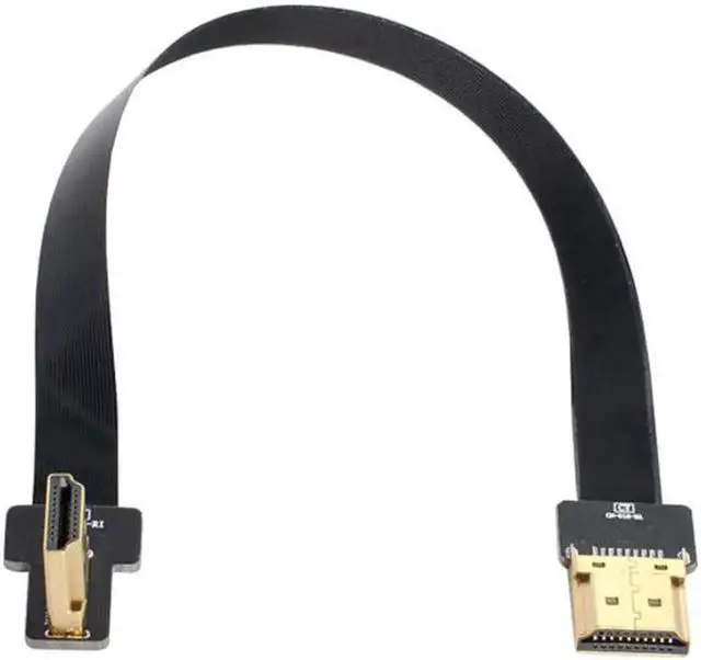 Main image of Aomoproing FPV HDMI Male to Left Angled 90D HDMI Male HDTV FPC Flat Cable for FPV HDTV Multicopter Aerial Photography