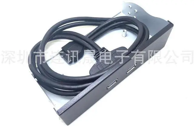 Alt view image 2 of 4 - Aomoproing 2 USB 3.0 front panel connectors for 19/20 pins to USB 3.0optical drive position, front panel connection cable