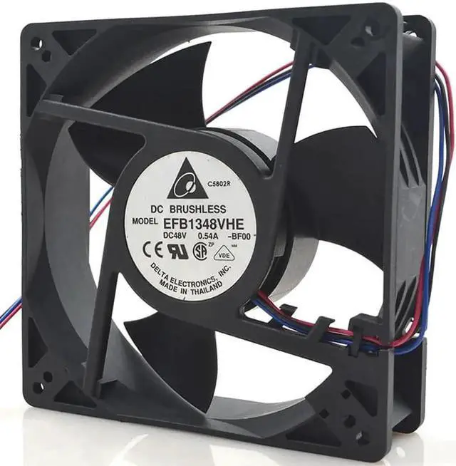 Main image of Aomoproing 127mm server cooling fan For Delta EFB1348VHE -BF00 DC 48V 0.54A 127x127x38mm 3-wire Server Cooling Fan
