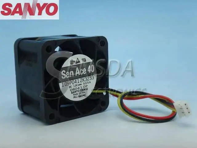 Main image of Aomoproing For Sanyo 109P0412K3233 40*40*28 mm 12V 0.55A 100405F 1U Server inverter cooling Fan 109P0412