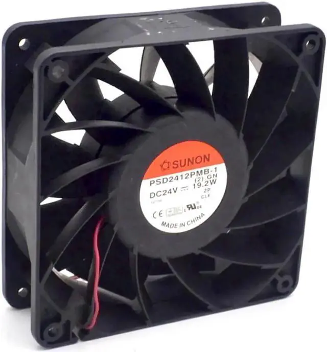 Alt view image 2 of 3 - Aomoproing 120x38mm PSD2412PMB1 120mm 12cm DC 24V 19.2W server inverter axial Cooling Fans