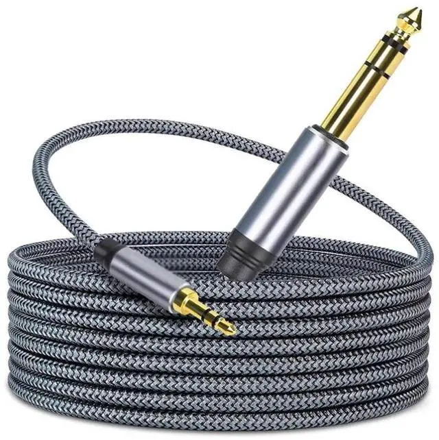 Main image of Aomoproing 3.5mm to 6.5mm three-core male-to-male audio output/input computer-to-audio mixer adapter audio cable 2m