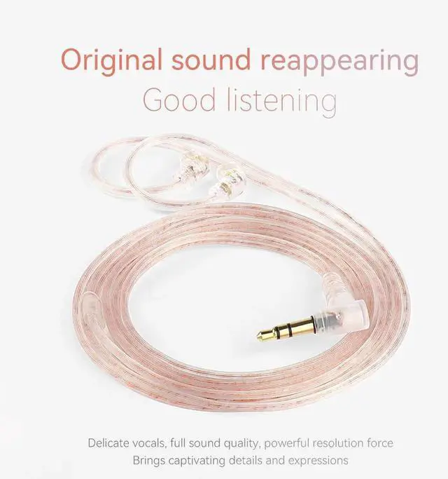 Main image of Aomoproing QKZ A3 silver Plating Upgrade Cable - Dual-Pair Headphone Upgrade Cable - HiFl Headphone With MicrophoneCable and Remote Control ReplacementChange the wiring material