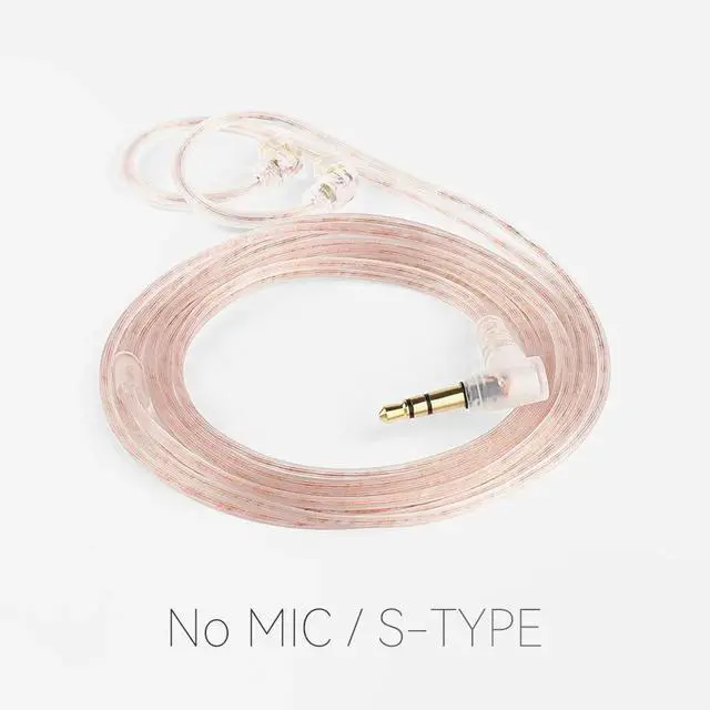 Alt view image 5 of 6 - Aomoproing QKZ A3 silver Plating Upgrade Cable - Dual-Pair Headphone Upgrade Cable - HiFl Headphone With MicrophoneCable and Remote Control ReplacementChange the wiring material