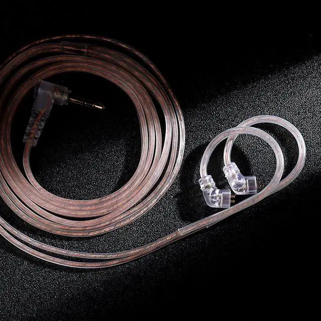 Alt view image 2 of 6 - Aomoproing QKZ A3 silver Plating Upgrade Cable - Dual-Pair Headphone Upgrade Cable - HiFl Headphone With MicrophoneCable and Remote Control ReplacementChange the wiring material