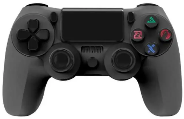 Main image of Aomoproing P4 wireless Bluetooth game controller with six-axis dual vibration function, 4th generation, with light stripController black