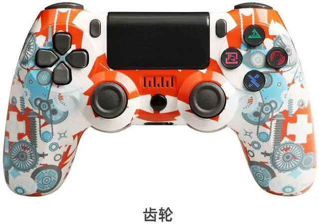Main image of Aomoproing P4 wireless Bluetooth game controller with six-axis dual vibration function, 4th generation, with light stripController Skull head